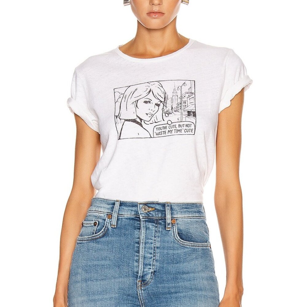NWOT RE/DONE Classic “You're Cute” Tee Size Small
